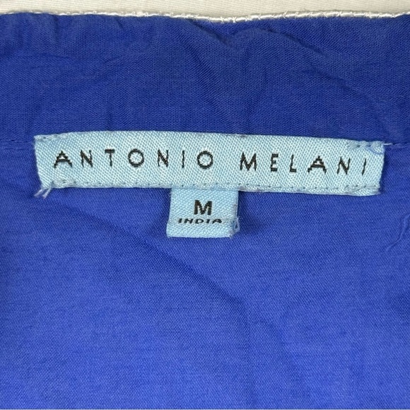 ANTONIO MELANI Blue Long Sleeve Tunic Womens Size M - Picture 3 of 5